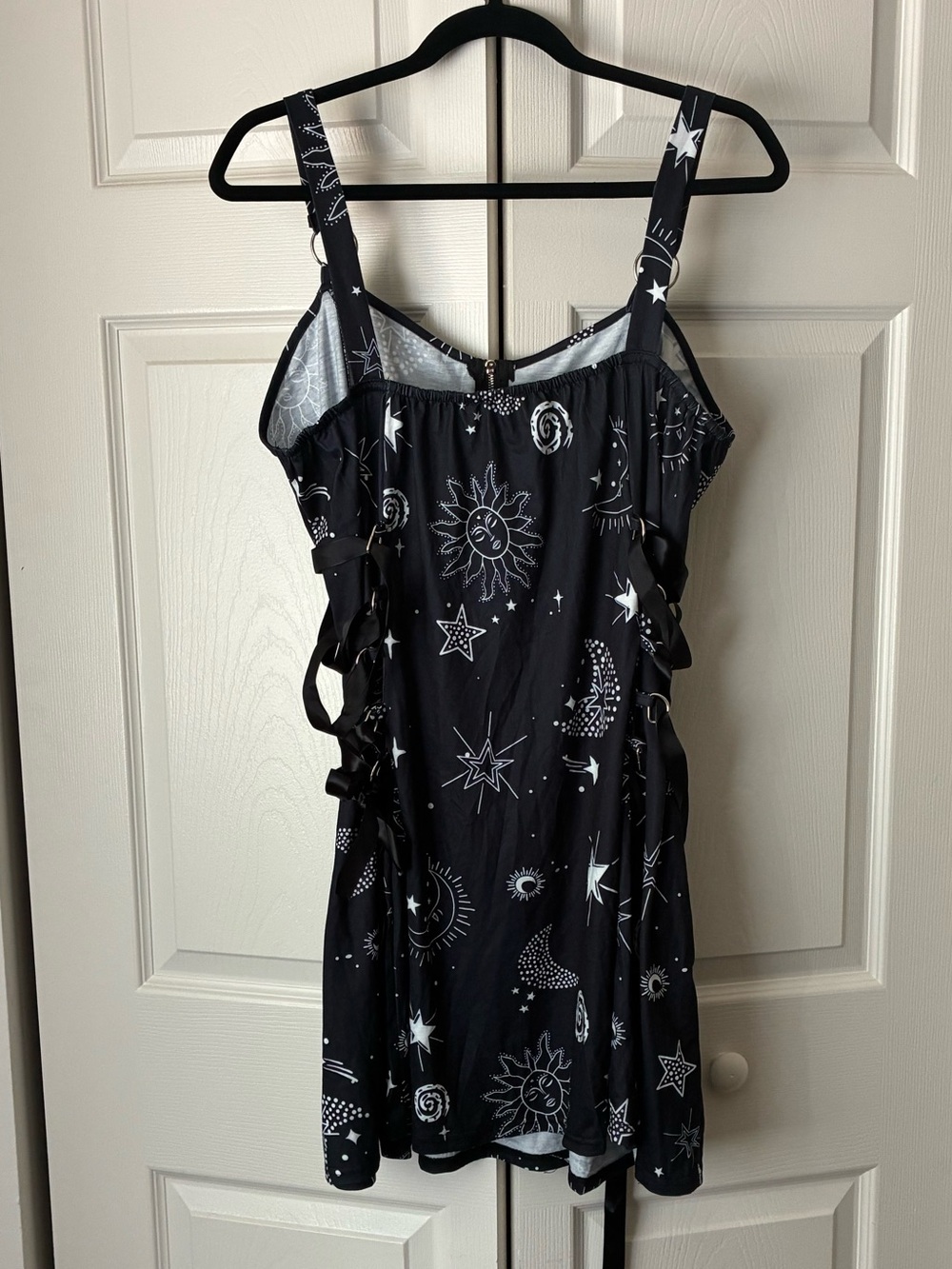 Celestial Black Sun & Star Dress